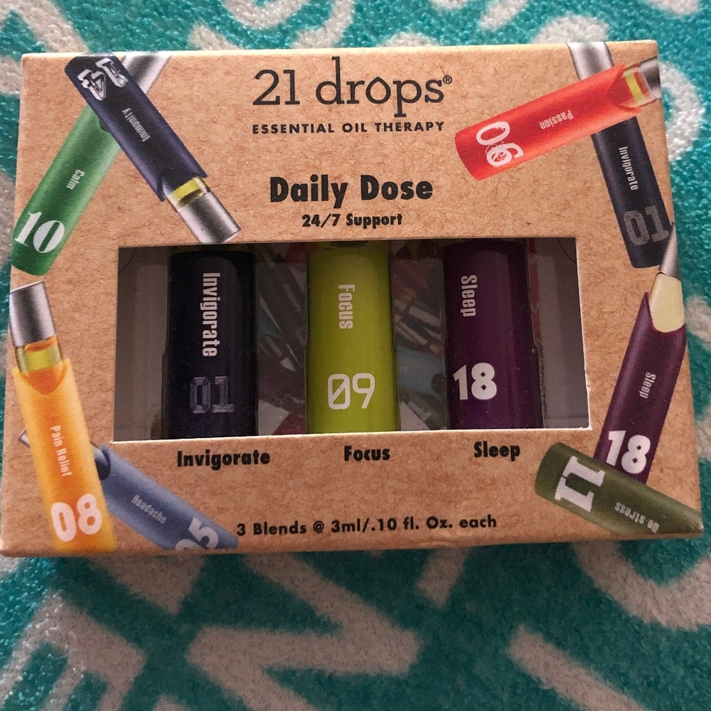21 DROPS THERAPY KIT DAILY DOSE AM/PM NIB